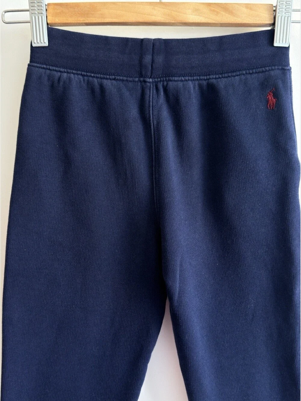 Polo Ralph Lauren Boys Size 6 Navy Fleece Jogger Sweatpants Logo Patch